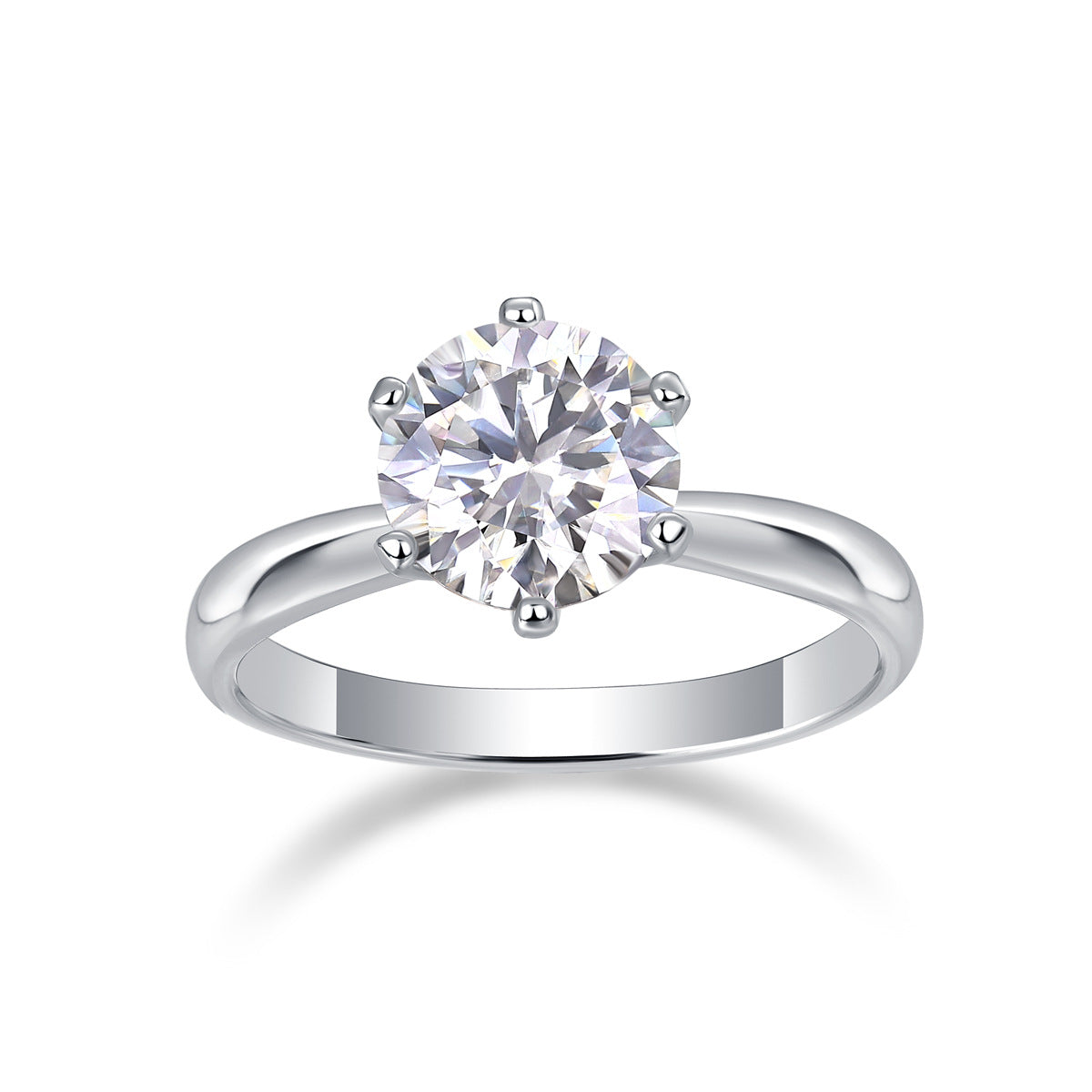 D-Color Moissanite .5-5 Carat Classic Couple Rings