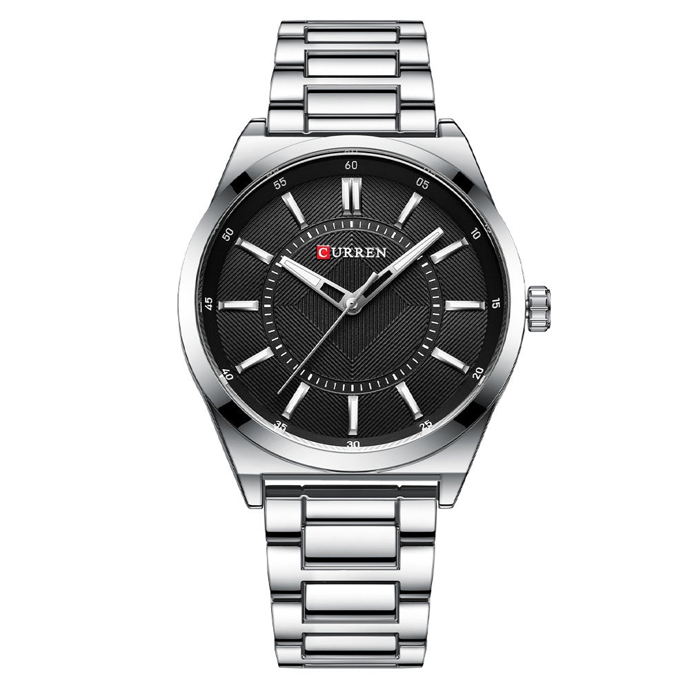Men's Simple Bar-Clasp Watch