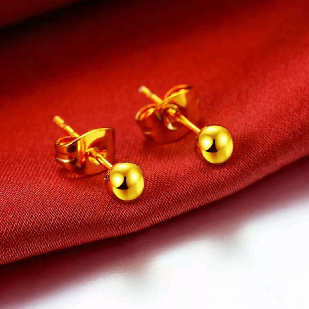 24K Gold Plated Earrings Euro Gold Jewelry Earrings
