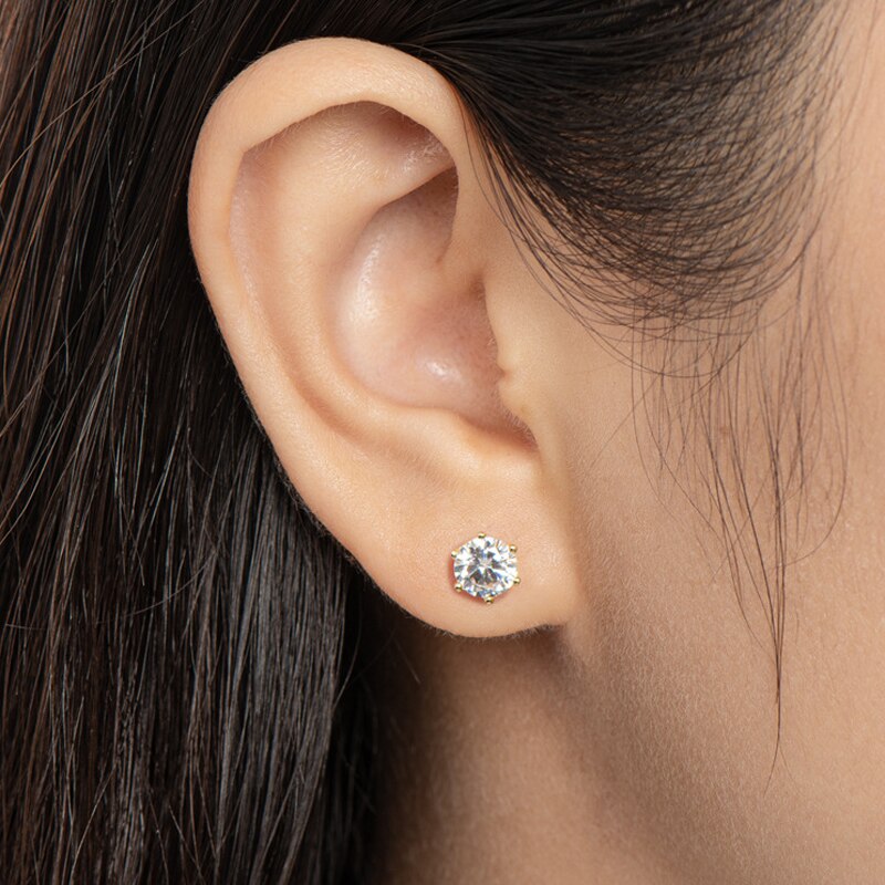 Moissanite Stud Earrings