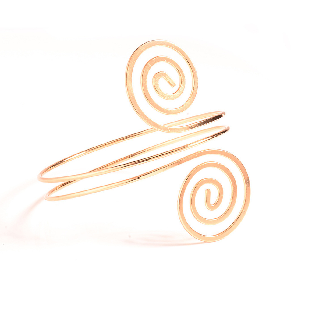 Luxury Gold Arm Cuff Bracelet – Adjustable Upper Arm Jewelry for Women