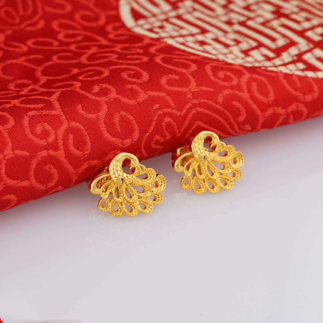 24K Gold Plated Earrings Euro Gold Jewelry Earrings