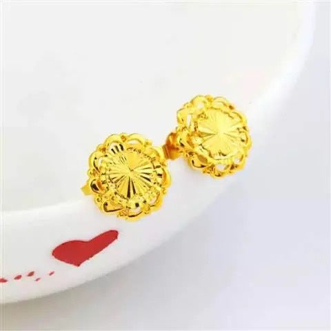 24K Gold Plated Earrings Euro Gold Jewelry Earrings