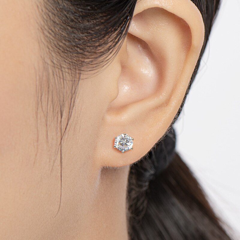 Moissanite Stud Earrings
