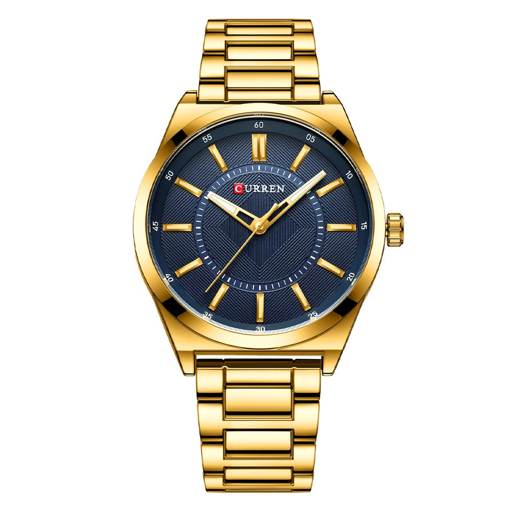 Men's Simple Bar-Clasp Watch