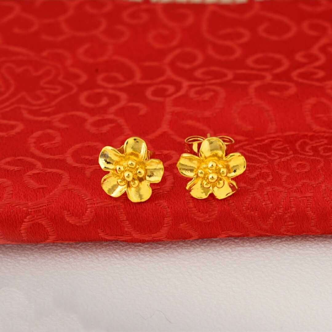 24K Gold Plated Earrings Euro Gold Jewelry Earrings