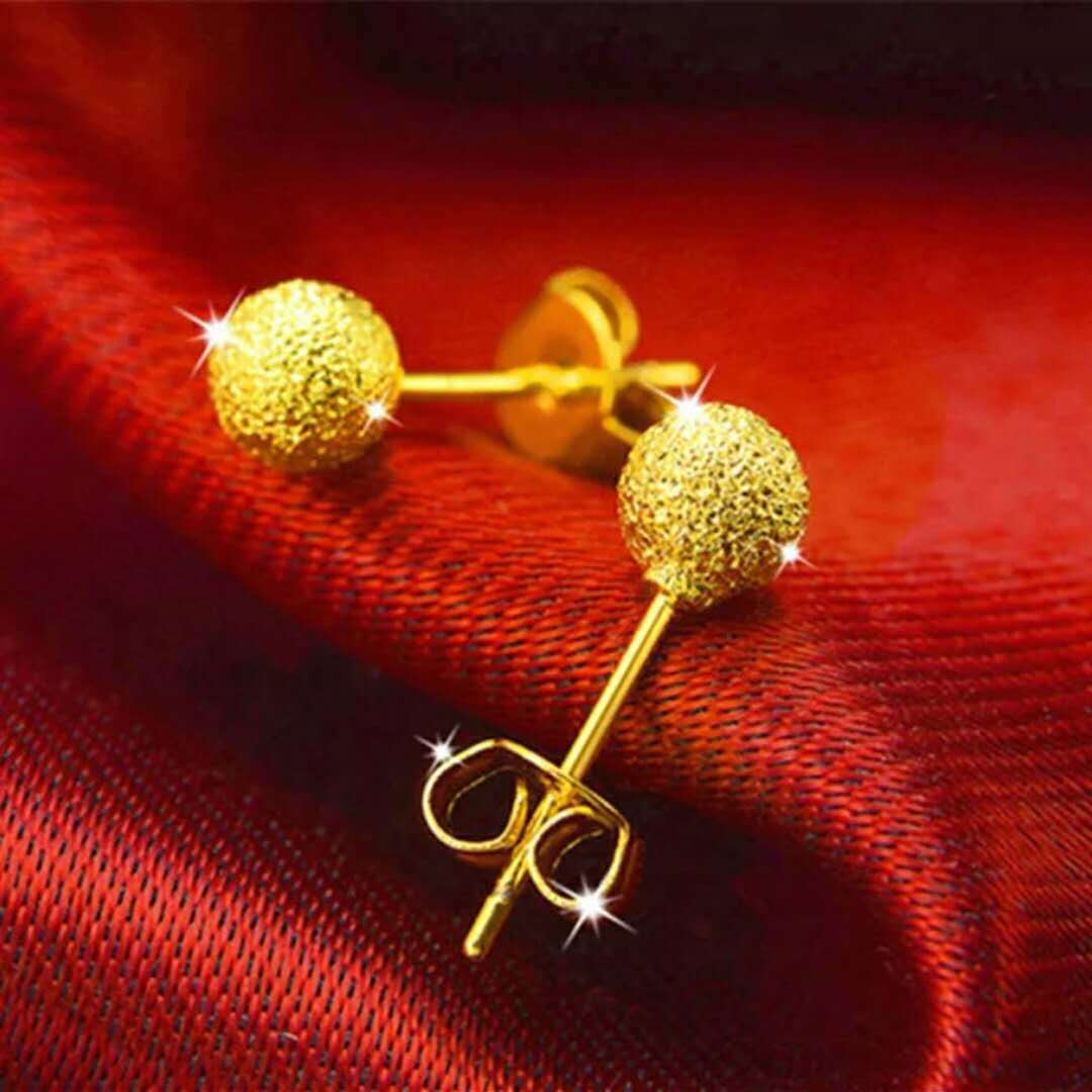 24K Gold Plated Earrings Euro Gold Jewelry Earrings