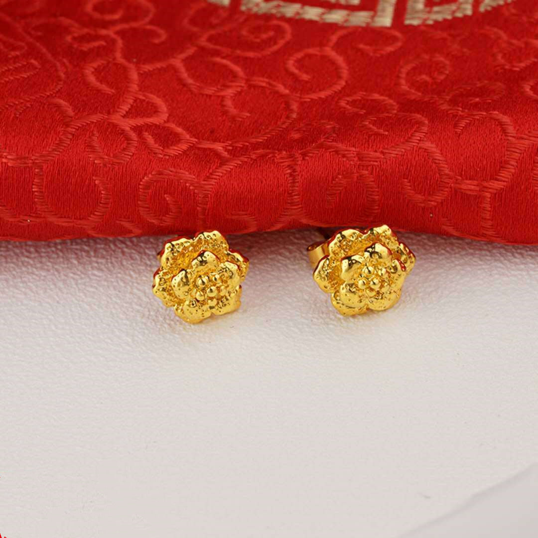24K Gold Plated Earrings Euro Gold Jewelry Earrings