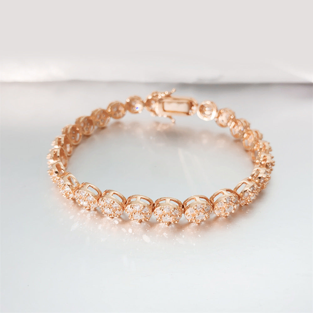 R&T Jewelry Co. Iced Moissanite Tennis Bracelet – 925 Silver (Gold, Silver, Rose Gold)
