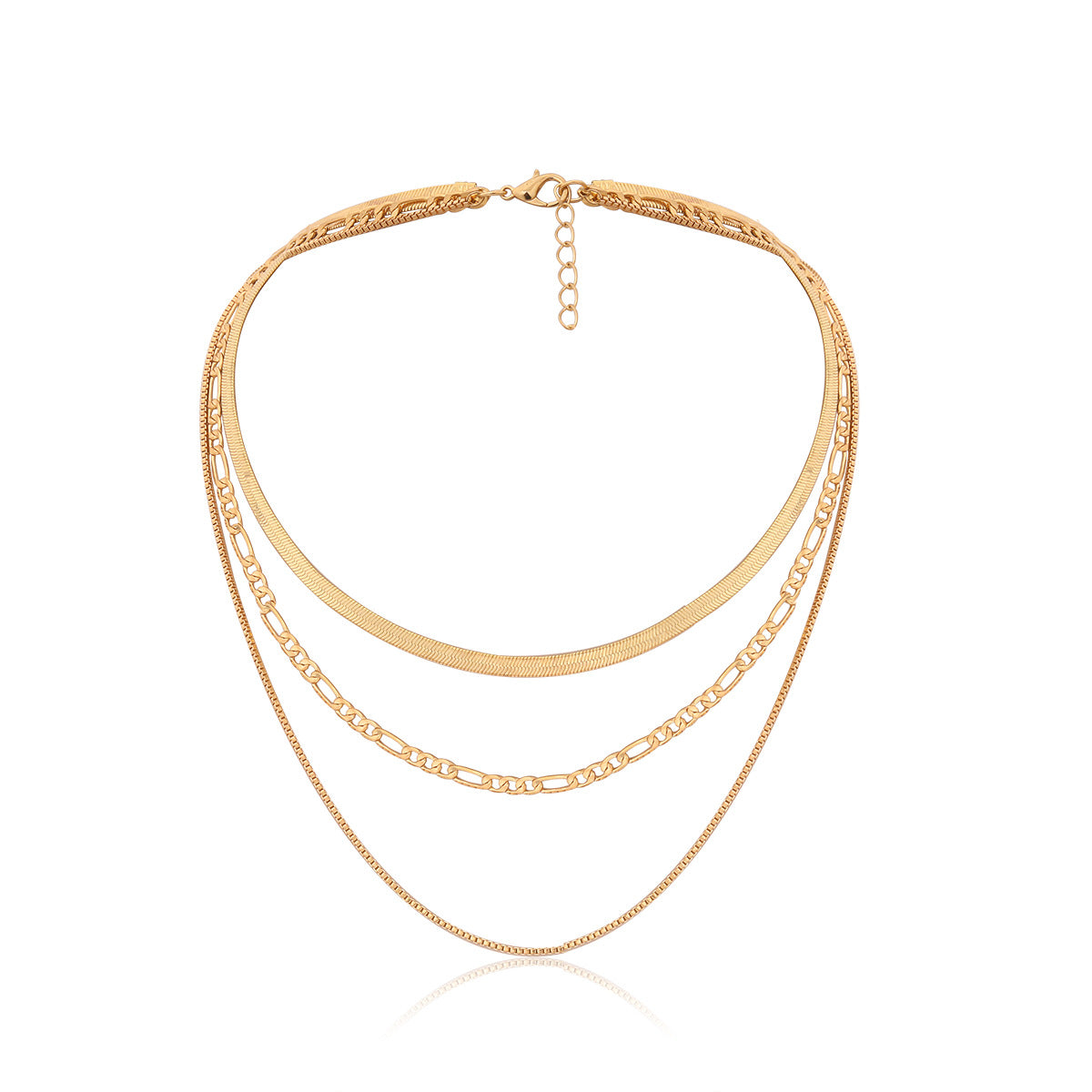 Cold Wind Multilayer Snake Chain Necklace