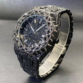 Mens Watch With Green Full-Covering Zircon Inlays