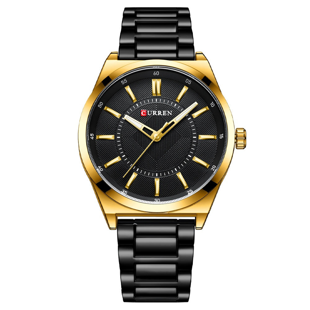 Men's Simple Bar-Clasp Watch
