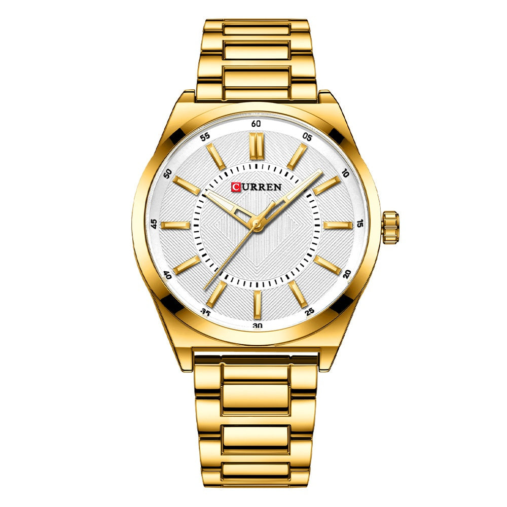 Men's Simple Bar-Clasp Watch