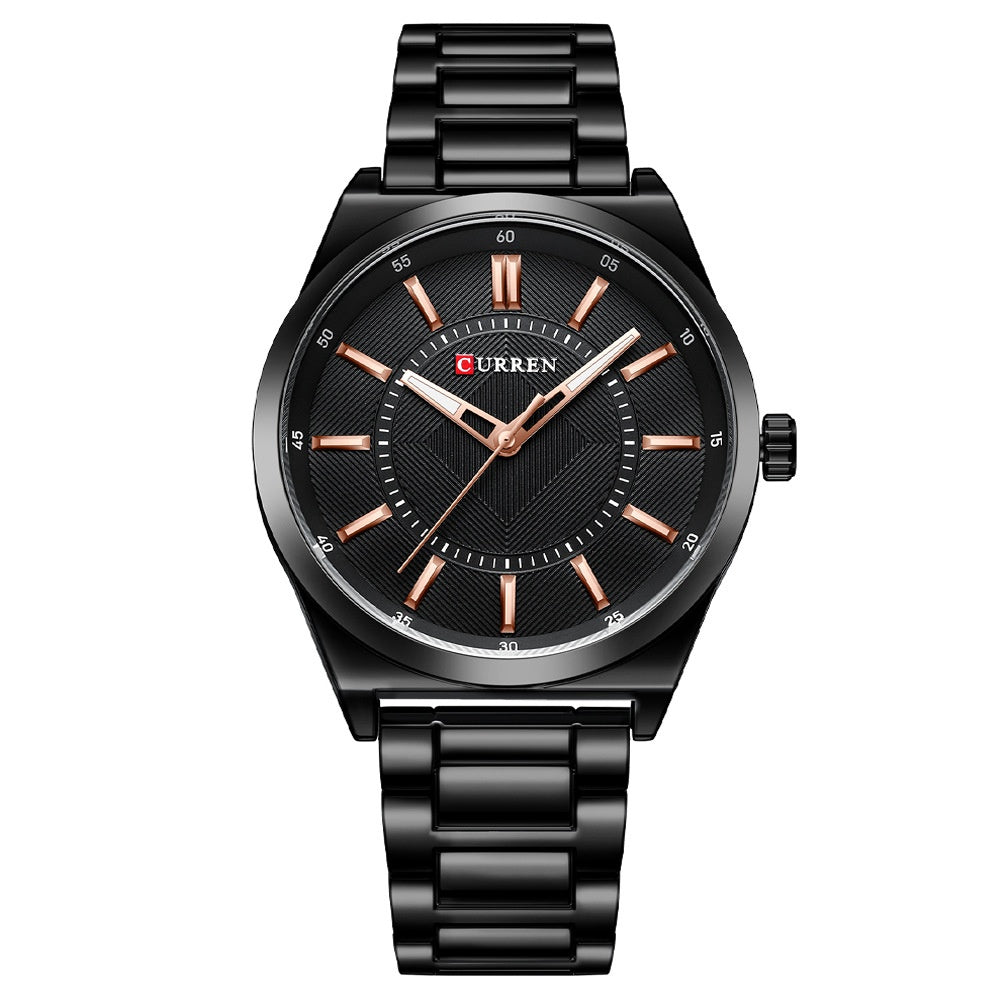Men's Simple Bar-Clasp Watch
